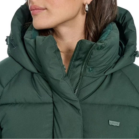 NWT Levi’s Women's Hunter Green Puffer Jacket- S & XL - Picture 5 of 13